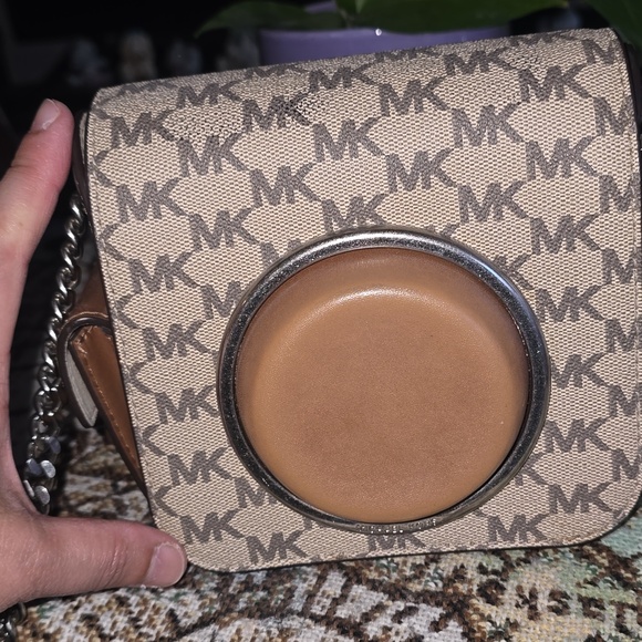 Michael Kors Brown Logo Crossbody Camera Bag - Picture 10 of 10